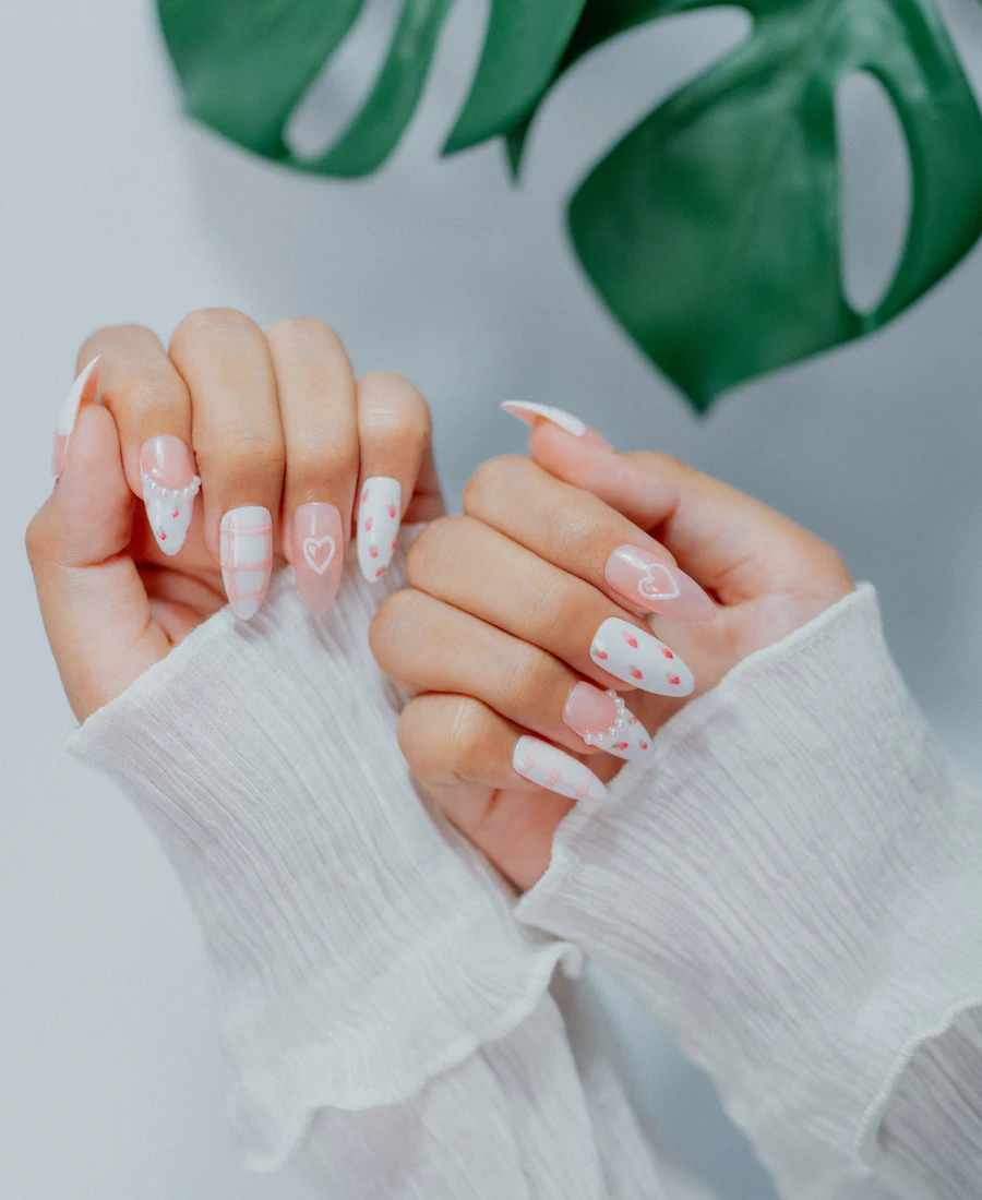 Нежный дизайн с сердечками